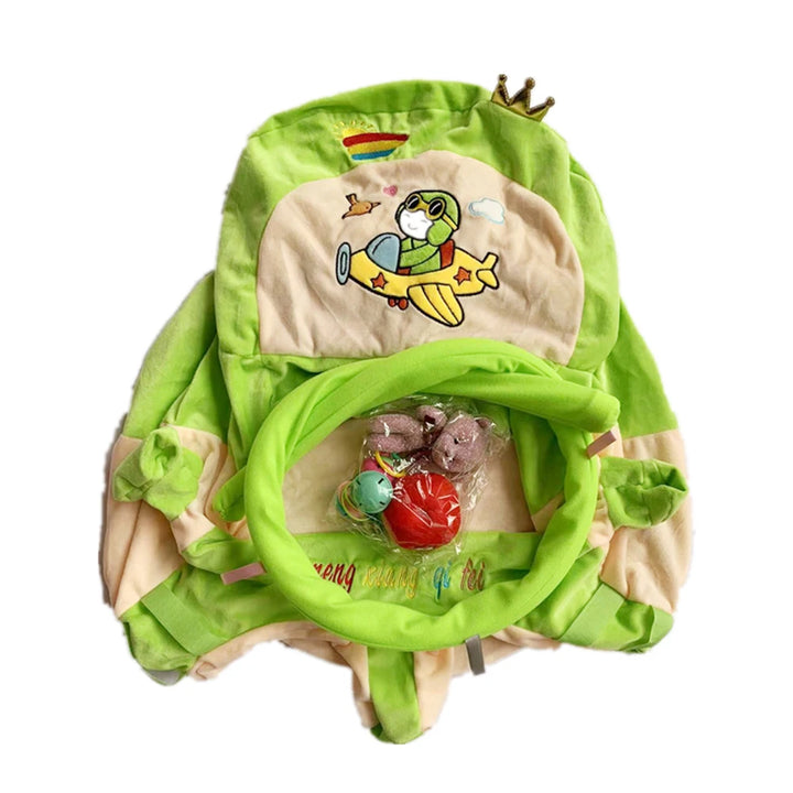 Cartoon Infant Learning Sit Sofa Skin Plush Support Feeding Chair Without Cotton