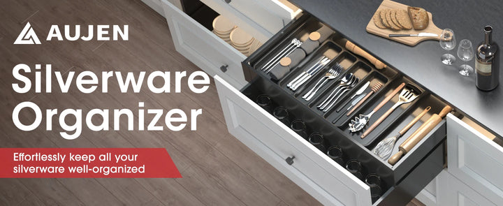 Optimize your kitchen space with this expandable cutlery drawer organizer