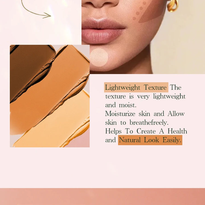 Foundation Stick - Matte Finish, Blendable Cream Formula with Natural Glow, Long-Lasting, Waterproof, Easy-to-Use Makeup
