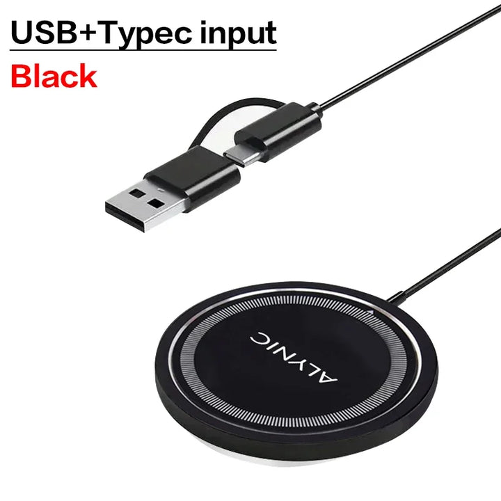 VIKEFON 30W Magnetic Wireless Charger – iPhone, Type-C