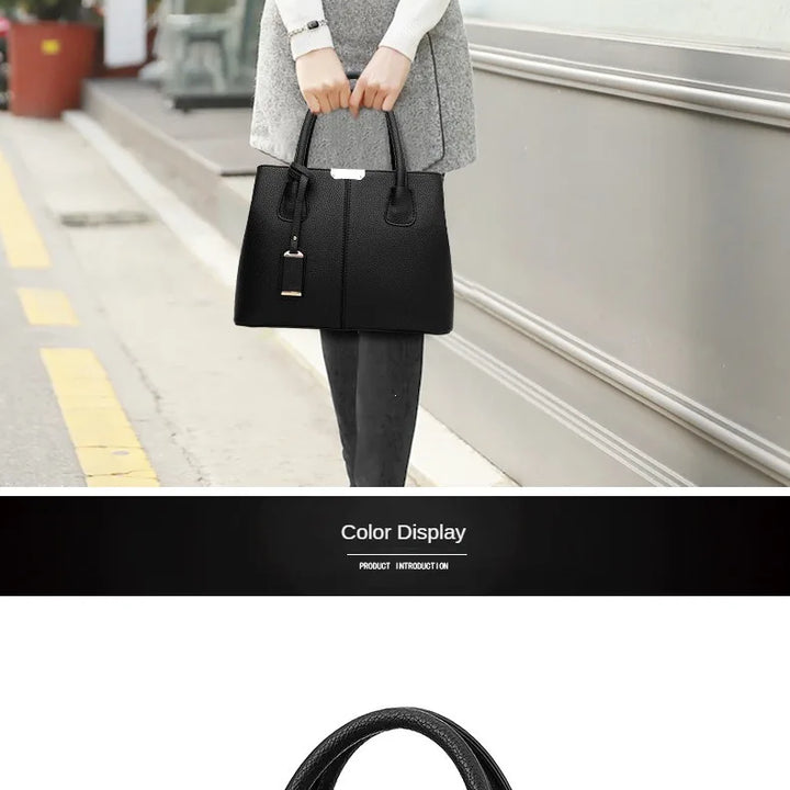Women's Soft PU Handbag with Zipper – Fashion Style and Versatile Use | Dawndesslo