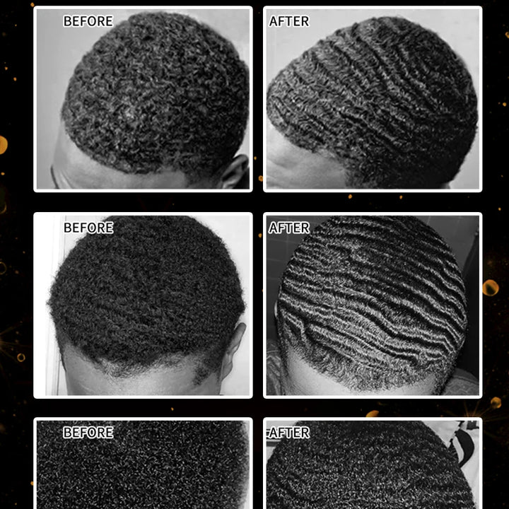 Deep Wave Control Pomade Shampoo Kit Biotin Prevent Hair Loss Edge Control Gel Sport Strong Hold Wave Hair Gel For African Men