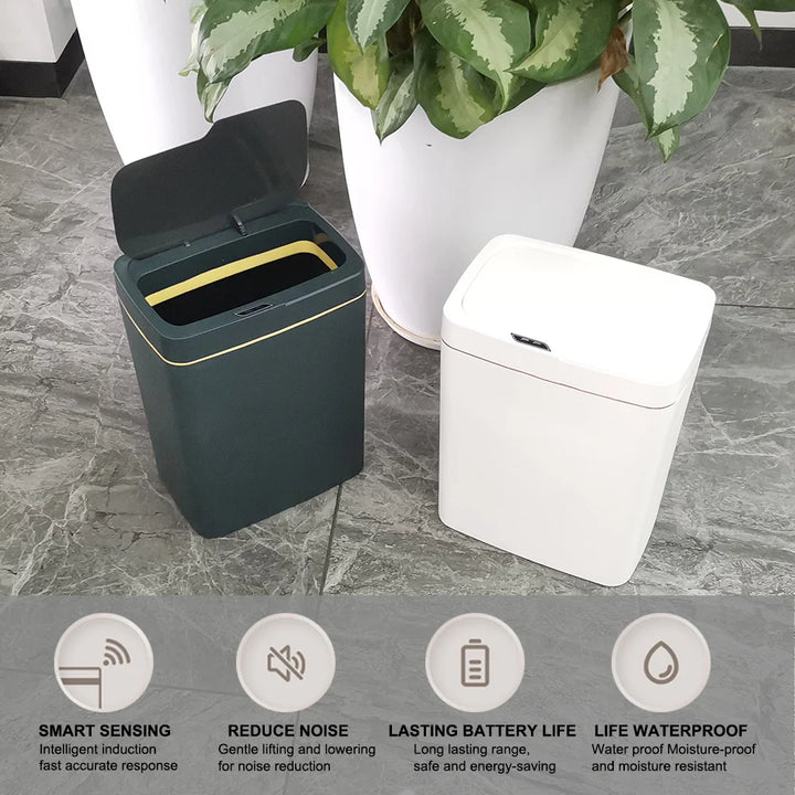 Smart Trash Can 15L – Auto Sensor & Self-Sealing Technology