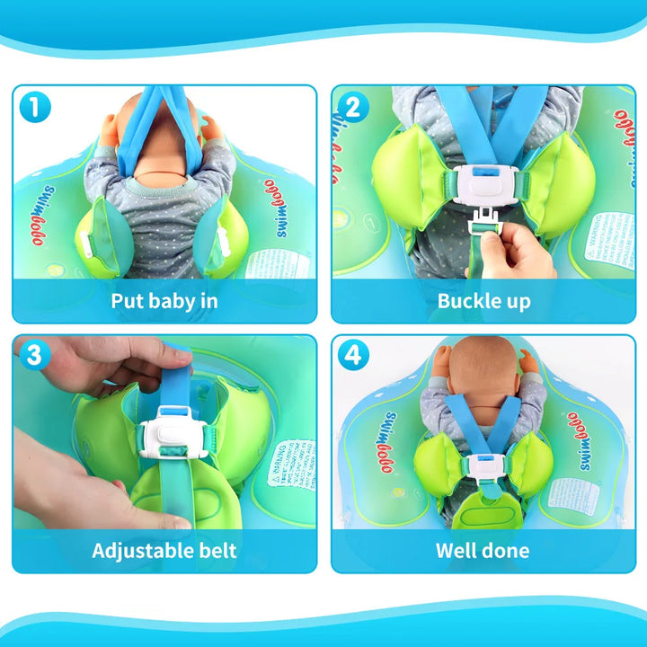 Baby Swimming Float With Canopy Inflatable Infant Ring Kids Pool Accessories Circle Bathing Summer Toys