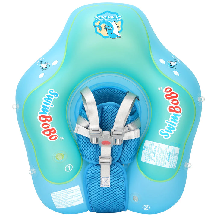 Swimbobo New Upgrade Baby Swimming Pool Float With Canopy Inflatable Infant Floating Ring Kids Swim Circle Bathing Summer Toys