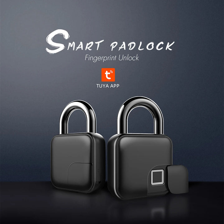 Tuya Smart Fingerprint Padlock – Rechargeable & Waterproof