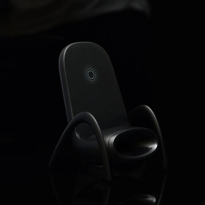 3-in-1 Chair-Shaped Wireless Charger & Phone Stand