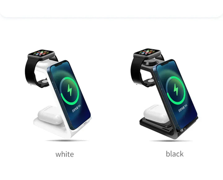 VIKEFON 30W Wireless Charger for iPhone – Type-C, Stand & Cable