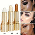 1pc/3pcs/Highlight And Contour Stick, Side Shadow Face Concealer Highlighter Stick, Golden Tube Pearl Shimmering Concealer Stick