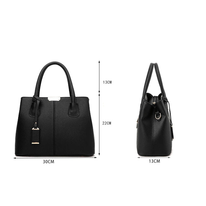 Women's Soft PU Handbag with Zipper – Fashion Style and Versatile Use | Dawndesslo