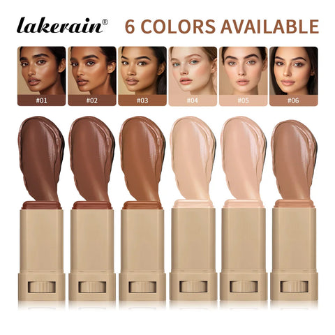 Stick Foundation Balm Serum Boosted Skin Tint Foundation Stick Smooth Plumper Hight Coverage Travel Bronze Foundation Stick Make