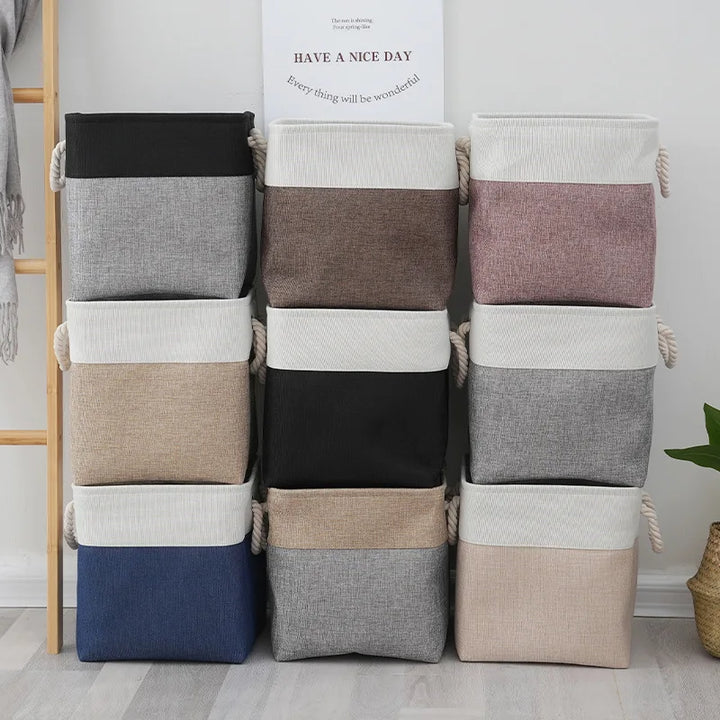 Foldable Fabric Storage Basket – Multi-Purpose Organizer