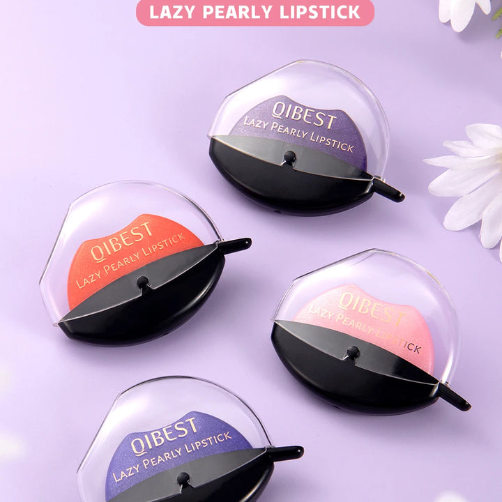Lip-shaped lipstick seal Sip into makeup lazy blush lipstick Matte makeup effect Moisturizing lip gloss Waterproof non-stick cup