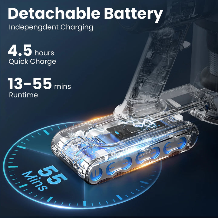 INSE 400W Cordless Handheld Vacuum Cleaner – 1–2L with Crevice Nozzle