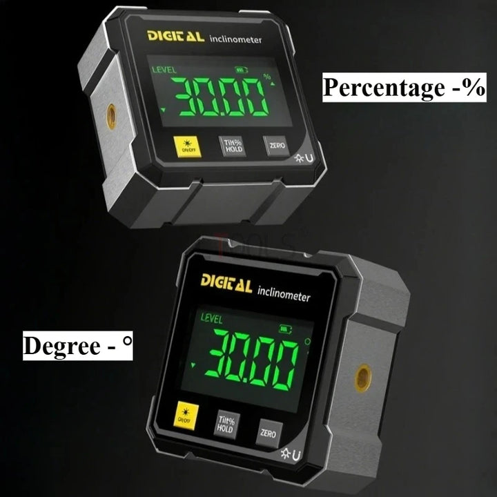 Rechargable Magnetic Digital Laser Inclinometer Multifunctional Electronic Digital Protractor Slope Horizontal Measuring Tools