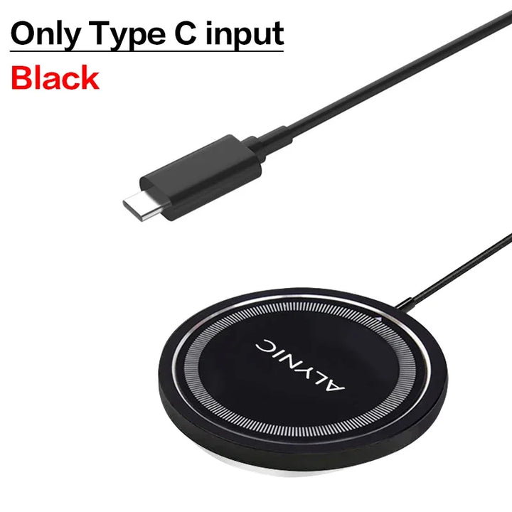 VIKEFON 30W Magnetic Wireless Charger – iPhone, Type-C