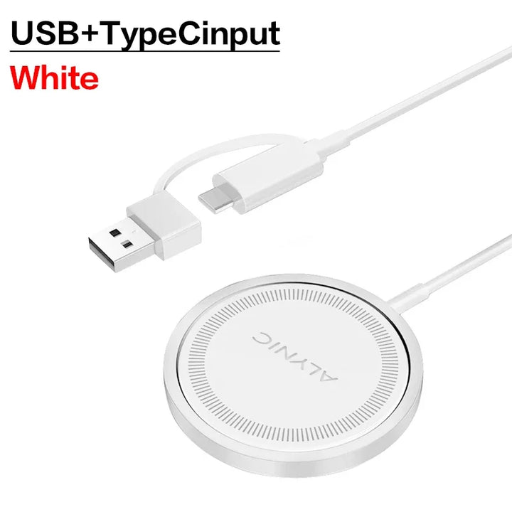 VIKEFON 30W Magnetic Wireless Charger – iPhone, Type-C