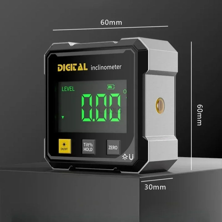 Rechargable Magnetic Digital Laser Inclinometer Multifunctional Electronic Digital Protractor Slope Horizontal Measuring Tools