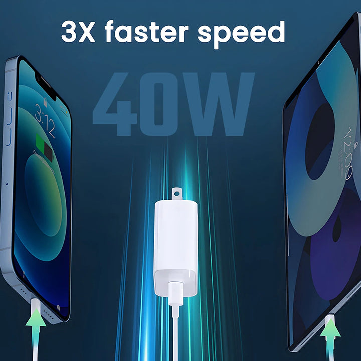 40W USB-C Fast Charger – Portable, Safe, and USB PD Compatible | QWQ