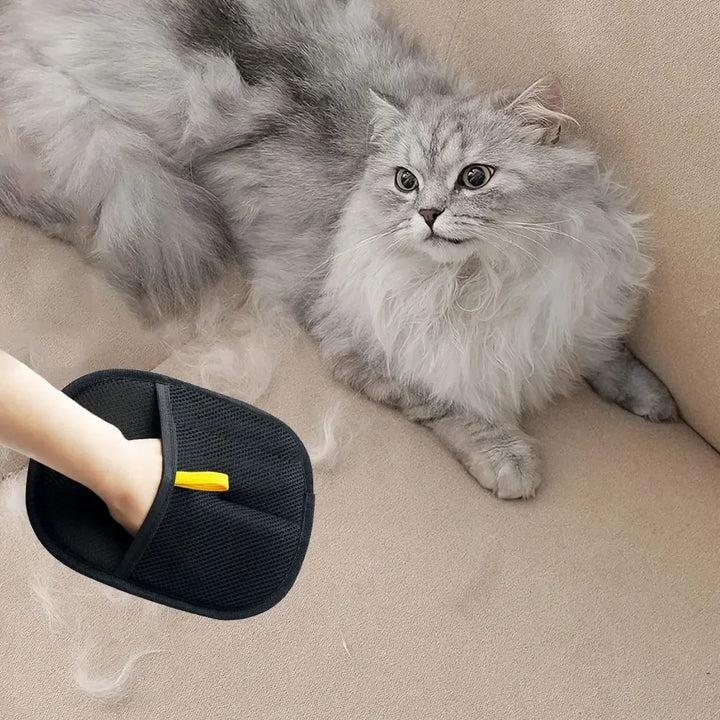 Multi Surface Pet Hair Remover New Grooming Gloves with Static Brush for Dog Cat Sofa Carpet Clothes Dusting Cleaning Tool‌