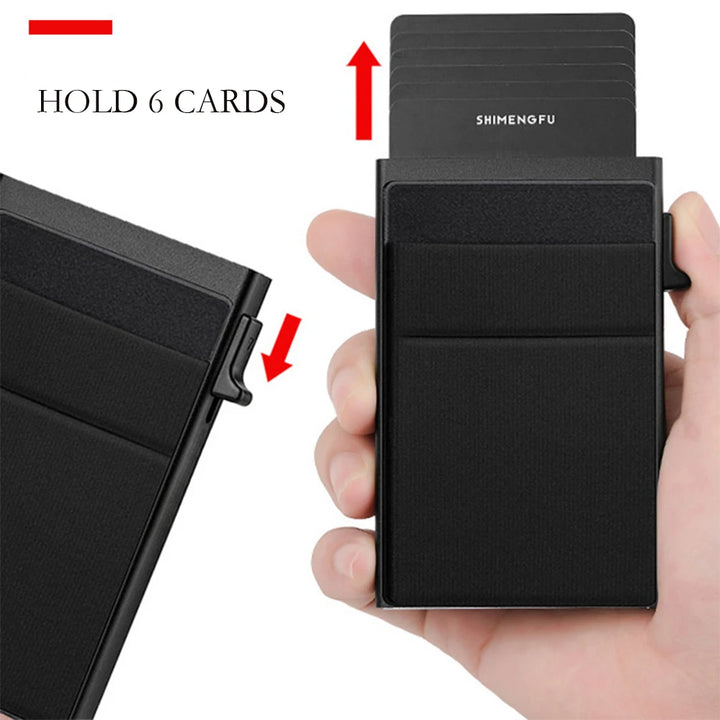 Men's Metal Card Holder – Business Style Slim RFID Wallet