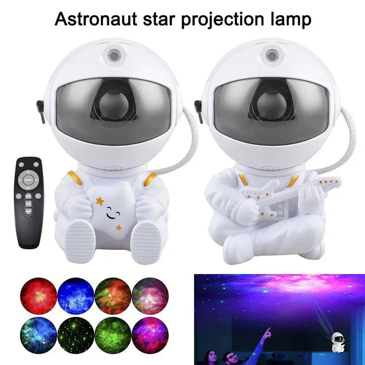 Galaxy Projector Rocket Astronaut – LED Night Light 5V for Bedroom or Gift