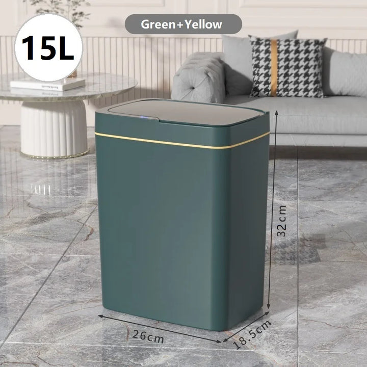 Smart Trash Can 15L – Auto Sensor & Self-Sealing Technology