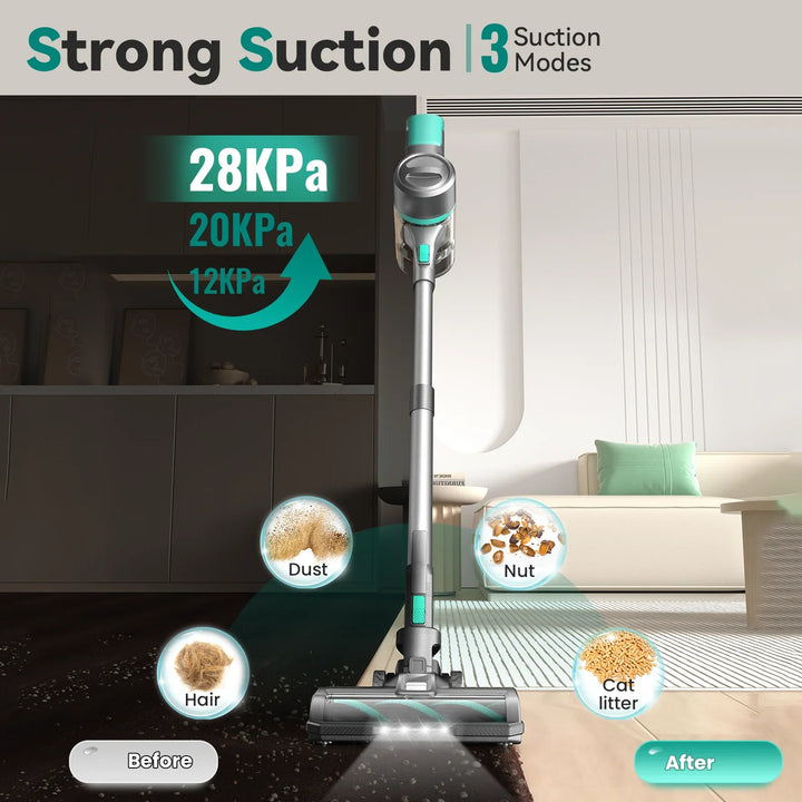 INSE S10K Cordless Vacuum Cleaner – 350W Portable, 1–2L Capacity with Crevice Nozzle