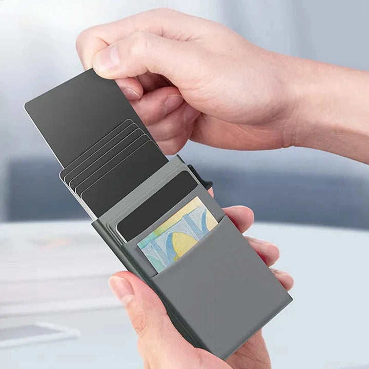 Men's Metal Card Holder – Business Style Slim RFID Wallet