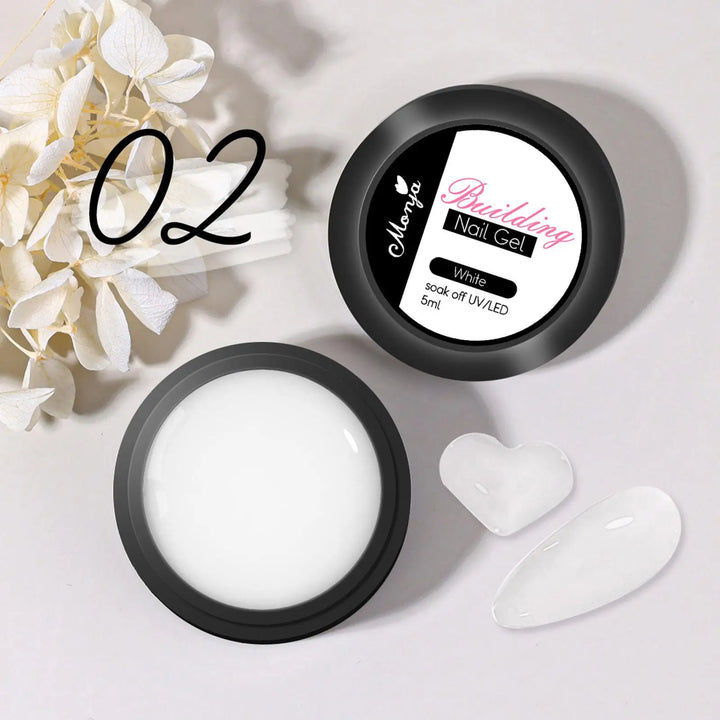 5ML Solid Builder Gel For Nails Hard Gel Extension Builder Nail Gel,Non-Sticky 3D Sculpture Diy Nail Poly Art Gel New