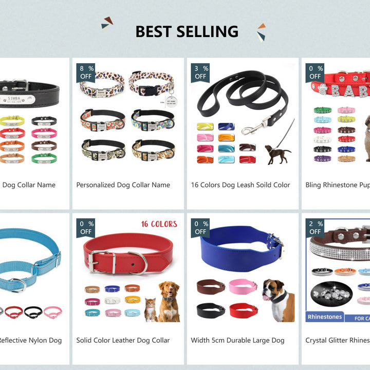 Custom Leather Collar for Dogs and Cats – Padded Comfort with Engraved Name & Phone Number