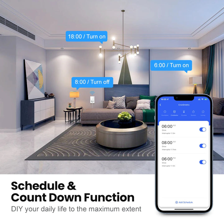 AVATTO Smart Wi-Fi Switch – Alexa & Google Compatible, SmartLife App