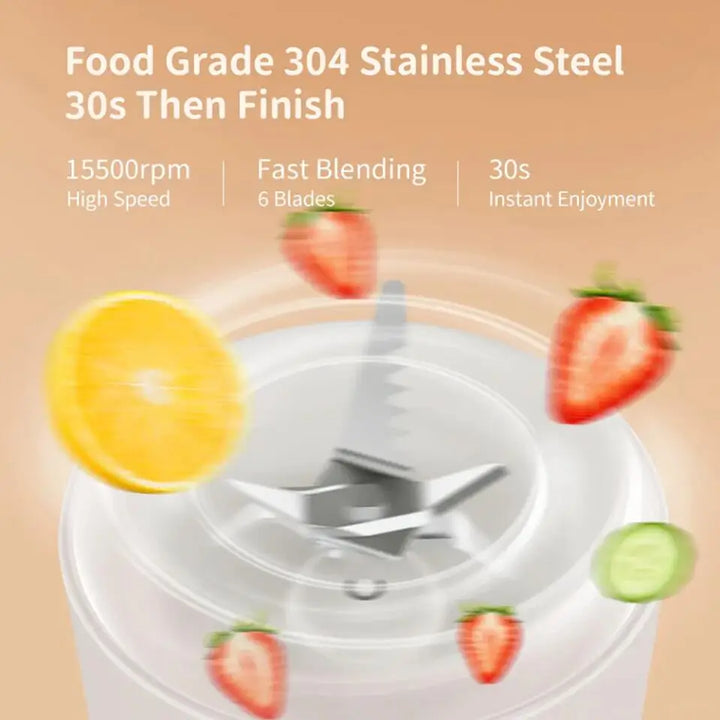 Donirt 500ml Portable Blender – Stainless Steel Juice & Smoothie Crusher
