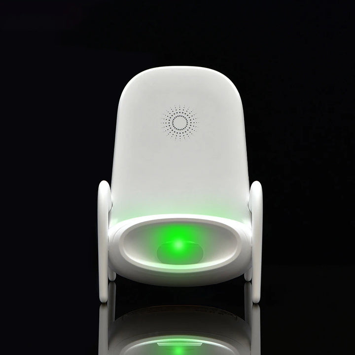 3-in-1 Chair-Shaped Wireless Charger & Phone Stand