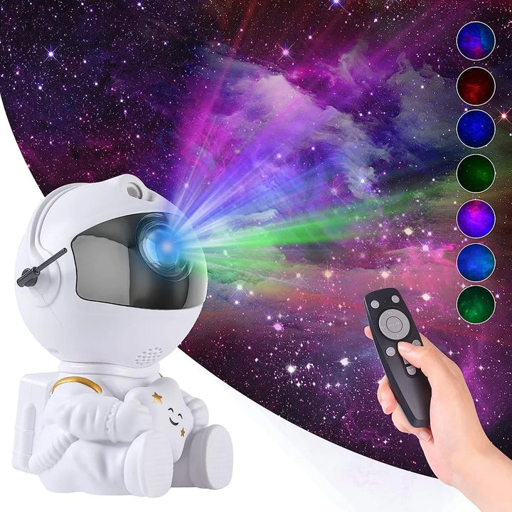 Galaxy Projector Rocket Astronaut – LED Night Light 5V for Bedroom or Gift