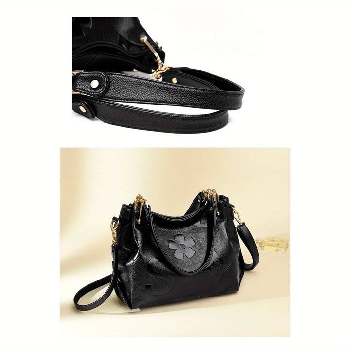 Women's Floral PU Shoulder Bag – Casual Style for All Seasons