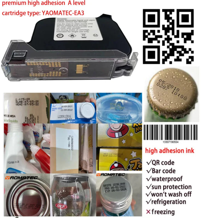 S1730/1750  28 language date number logo expiry date label plastic carton hand jet handheld thermal inkjet printer