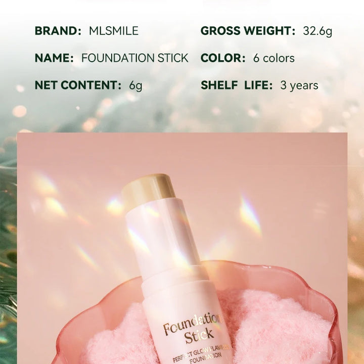 Foundation Stick - Matte Finish, Blendable Cream Formula with Natural Glow, Long-Lasting, Waterproof, Easy-to-Use Makeup