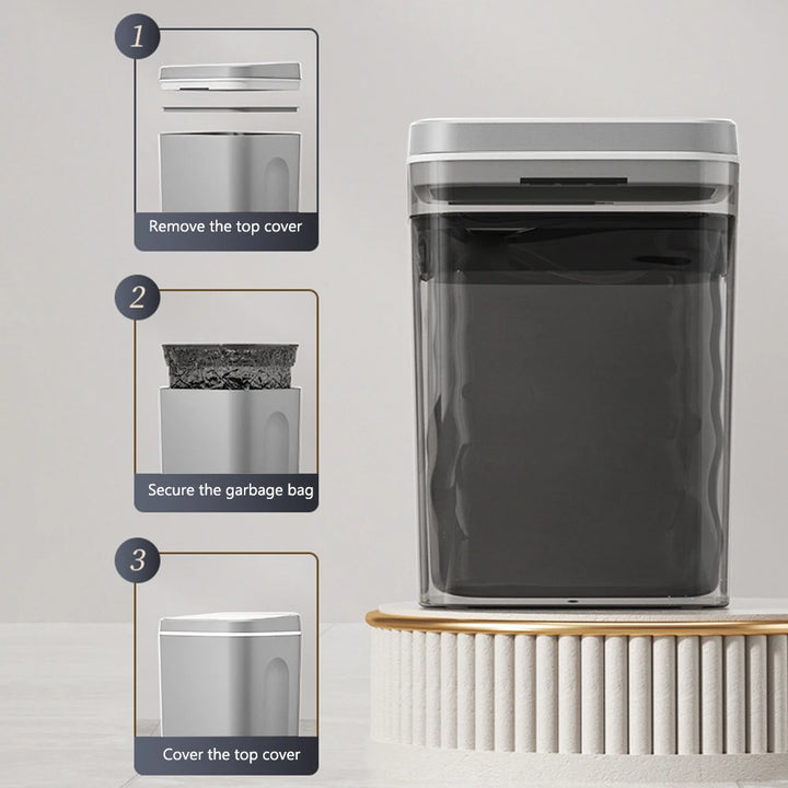 Smart Trash Can 20L – Automatic Sensor & Waterproof Lid