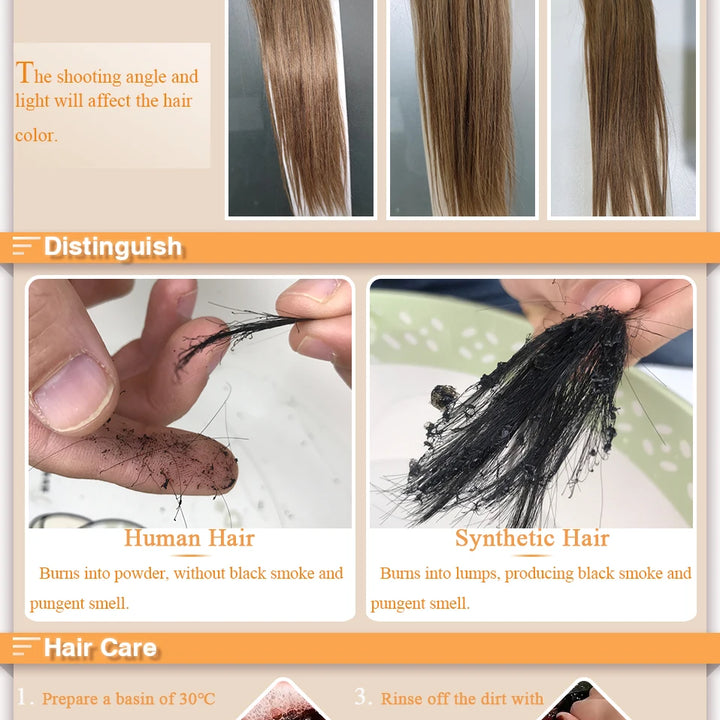 S-noilite 8x11cm Human Hair Toppers Hand-woven Single Knot Women Topper Natural Hair Wigs With Bangs Center Part Lace Hairpiece