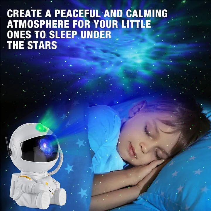 Galaxy Projector Rocket Astronaut – LED Night Light 5V for Bedroom or Gift