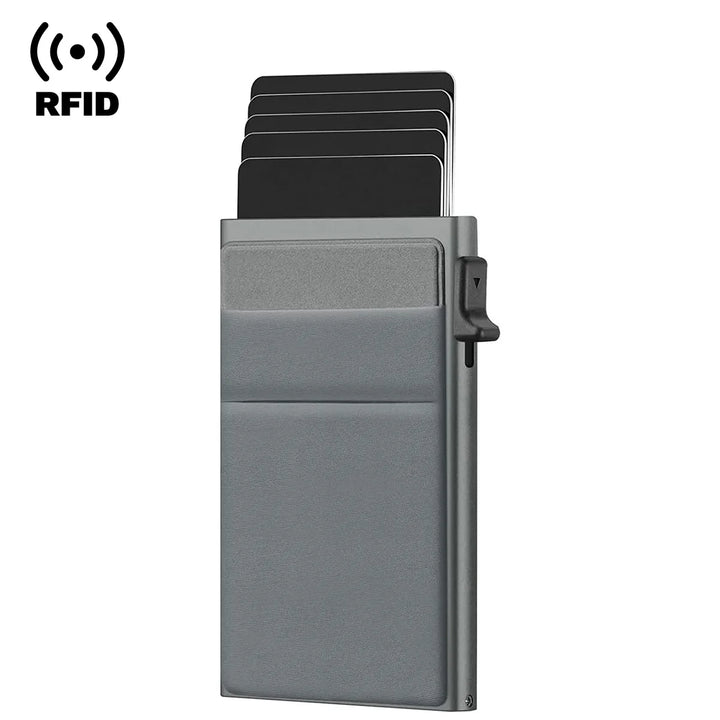 Men's Metal Card Holder – Business Style Slim RFID Wallet