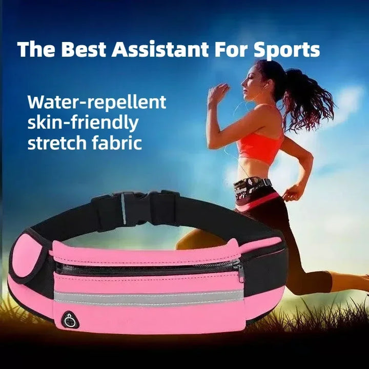 Unisex Multifunctional Sports Waist Bag – Waterproof, with Phone and Bottle Holder | Running and Cycling