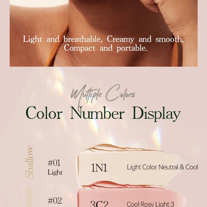 Foundation Stick - Matte Finish, Blendable Cream Formula with Natural Glow, Long-Lasting, Waterproof, Easy-to-Use Makeup