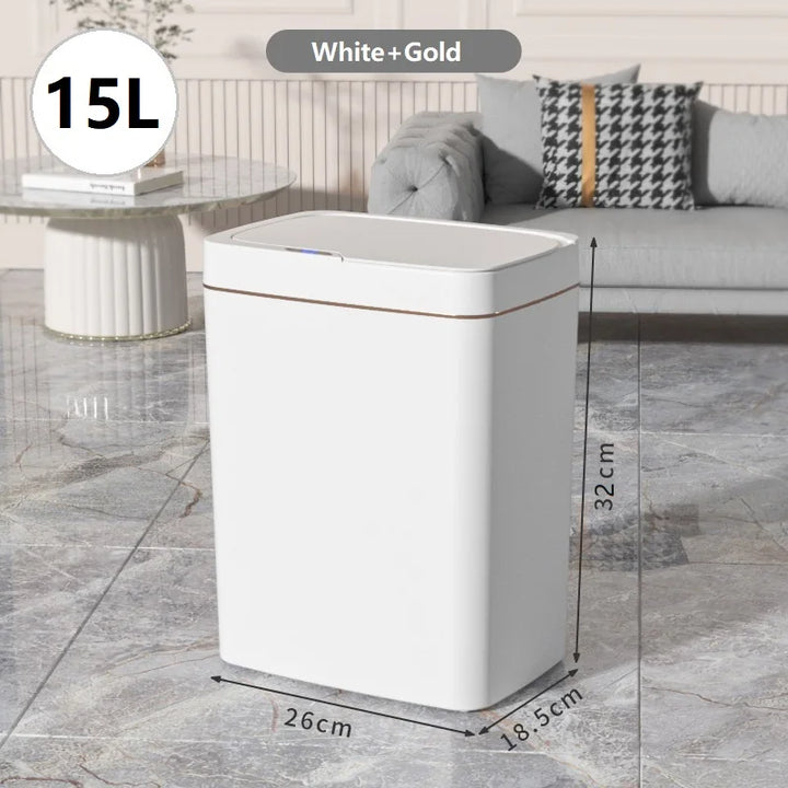 Smart Trash Can 15L – Auto Sensor & Self-Sealing Technology