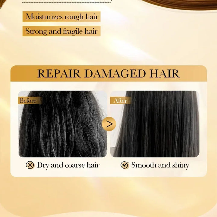 Rice Moisturizing Nourish Hair Scalp Care 400g Magical Keratin Hair Mask 5 Seconds Repair Damaged Frizzy Hair Soft Smooth Shiny
