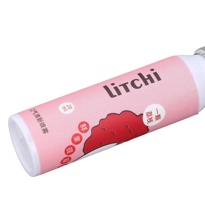 Lychee Flavor Breath Spray for travel Size 20ml Fresh Breath Oral Care Non Irritating Bad Breath Eliminator