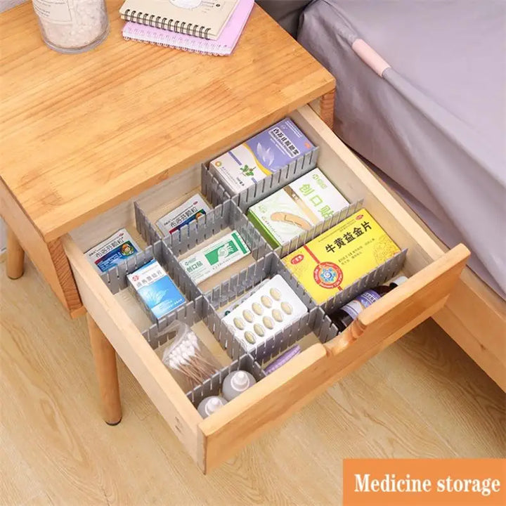 Drawer Organizer 4-Piece Set – Clothes and Accessories