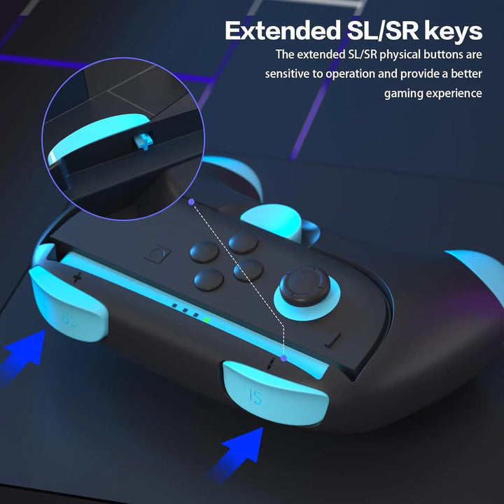 Ergonomic Anti-Slip Grips for Switch 2 Joy-Con Controllers - Lightweight Comfortable Handles for NS2, 2 Packs