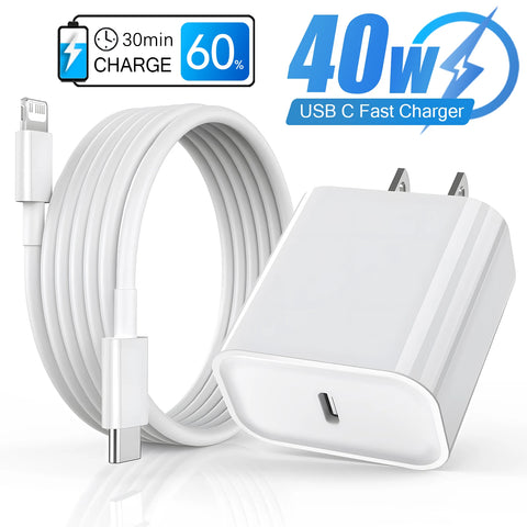 40W USB-C Fast Charger – Portable, Safe, and USB PD Compatible | QWQ